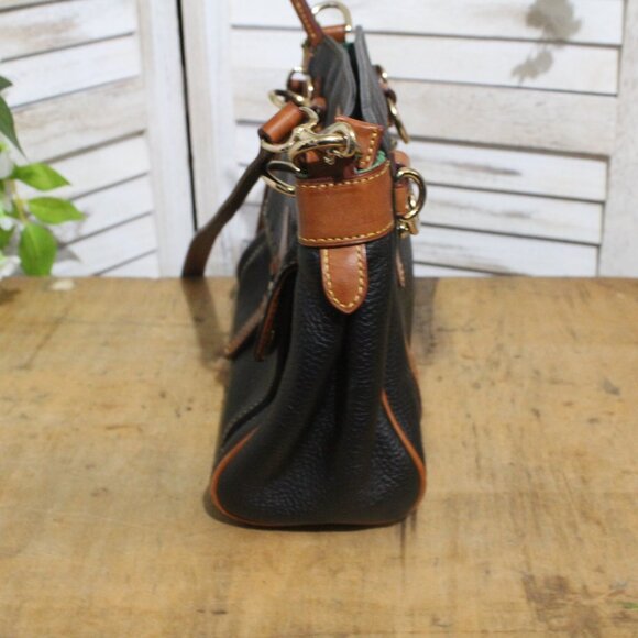 Dooney & Bourke Black and Tan Crossbody Bag - Picture 6 of 10